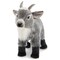 Bearington Garret The Goat Realistic Stuffed Animals - 12" Gray Plush Goat Stuffy with Weighted Body, Soft Fur, Airbrushed Details and Lifelike Design - Collectible Stuffed Goats Gift for Kids